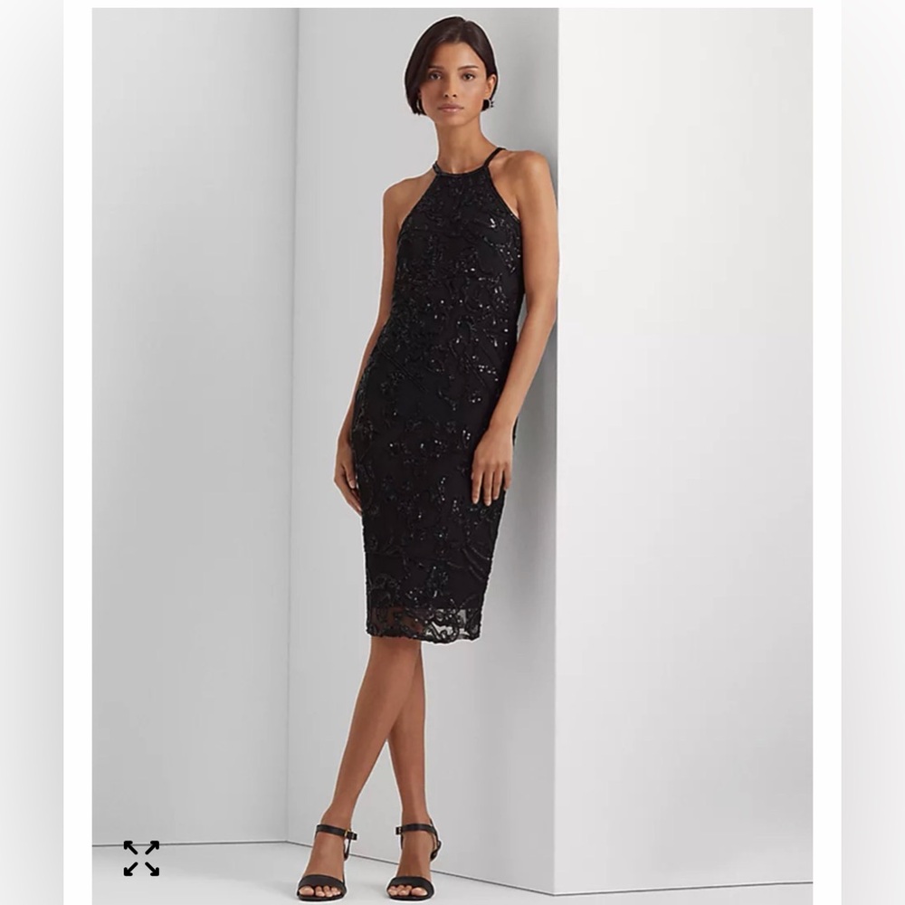 Lauren Ralph Lauren
Women's Beaded Tulle Halter Cocktail Dress